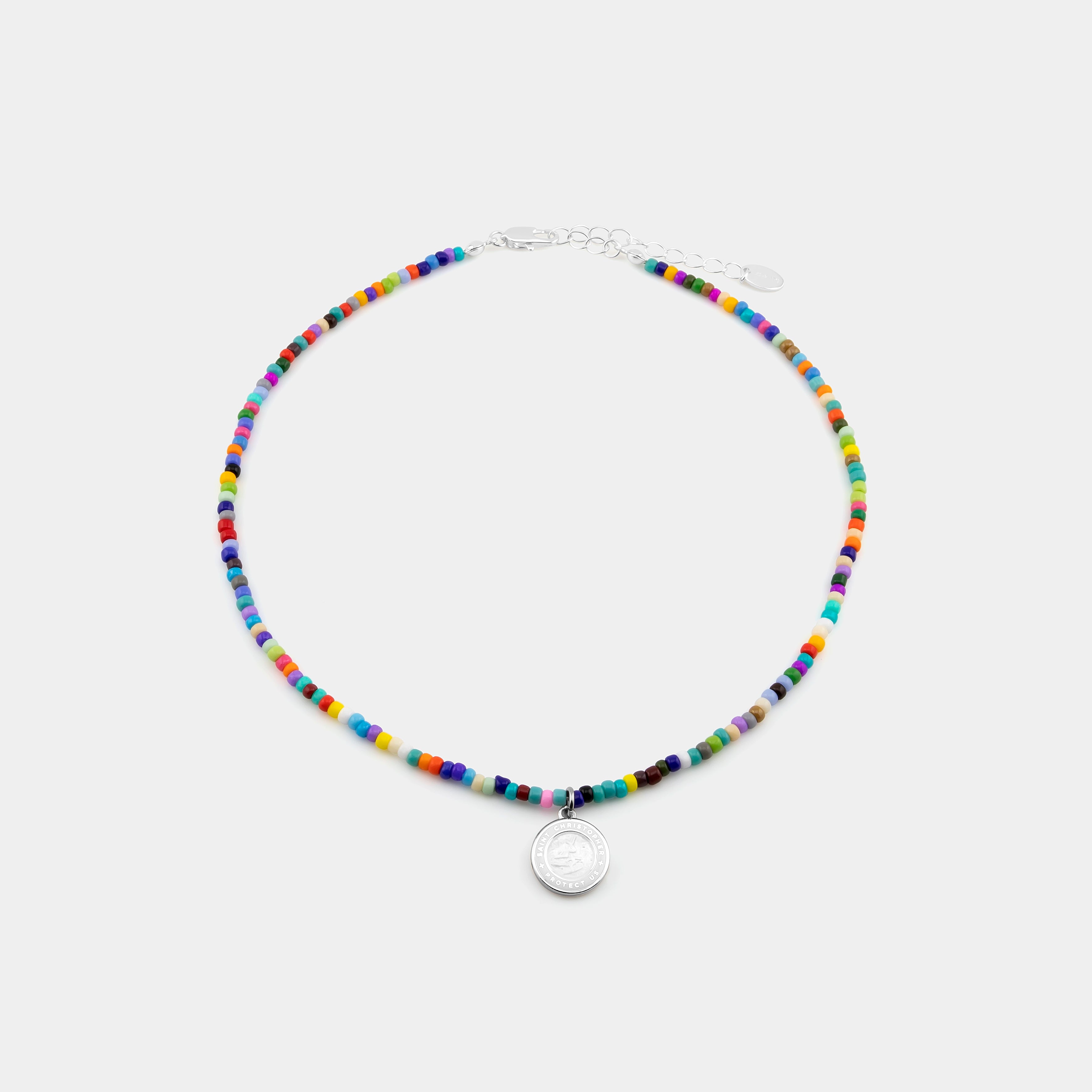 Regenbogenperlen-Choker